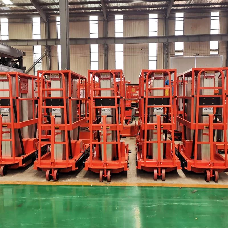 Double Mast Aluminum Alloy Lift For Aerial Work factory