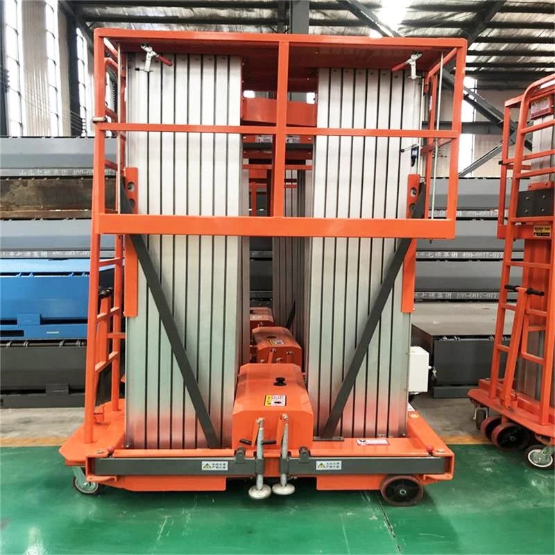 Double Mast Aluminum Alloy Lift For Aerial Work suppliers