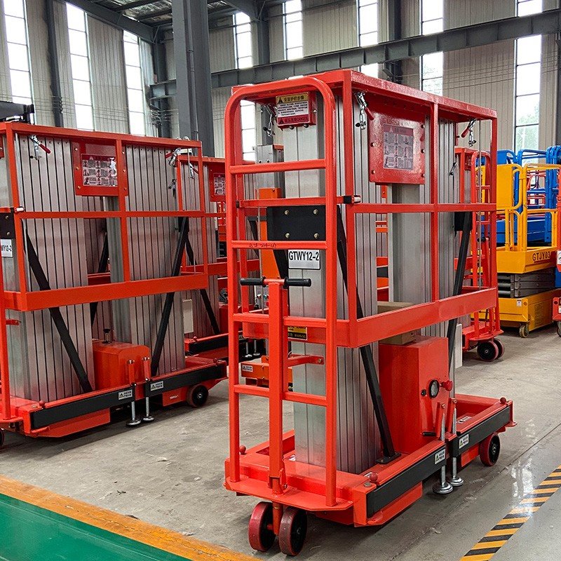 Double Mast Aluminum Alloy Lift For Aerial Work suppliers