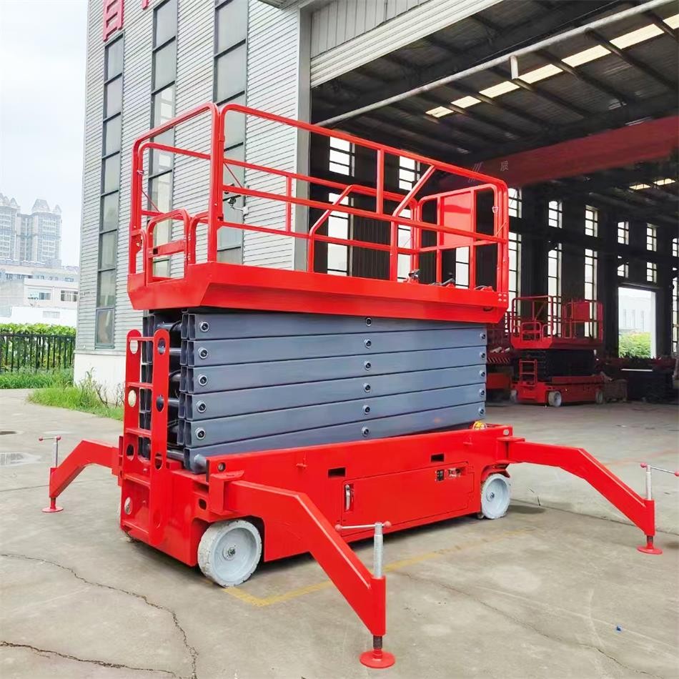Self Propelled Scissor Lift With Outriggers factory