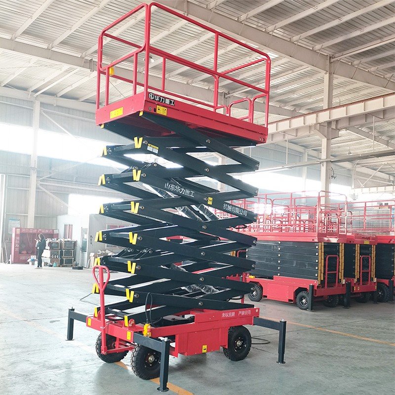Towable Scissor Lift For Aerial Work factory